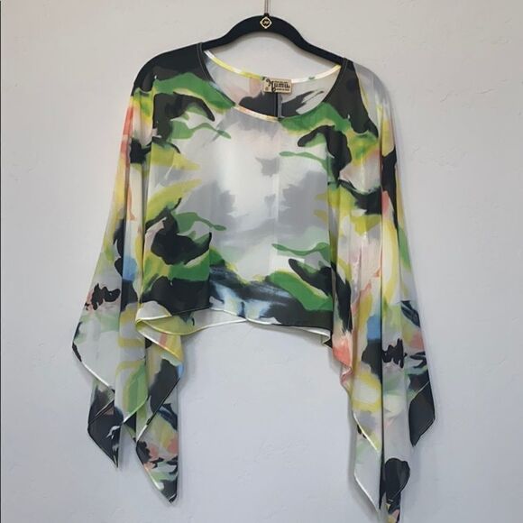 Show Me Your Mumu Cropped Sheer Top - Picture 1 of 6